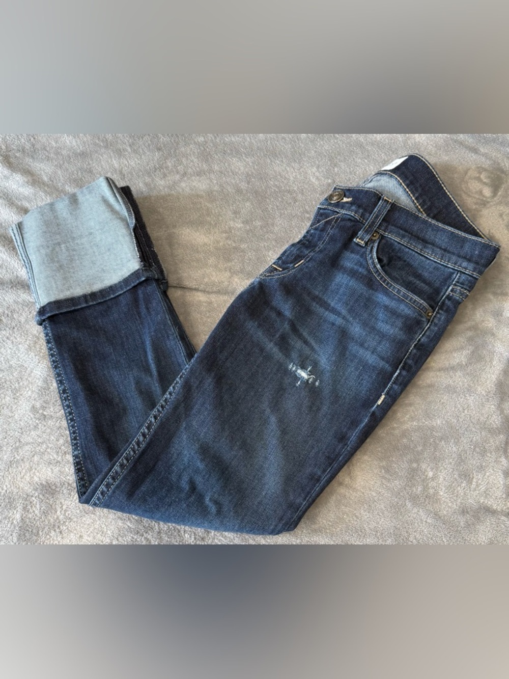 Hudson Jeans Muse Crop Skinny Cuffed Jeans